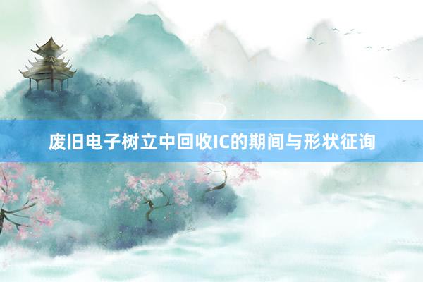 废旧电子树立中回收IC的期间与形状征询
